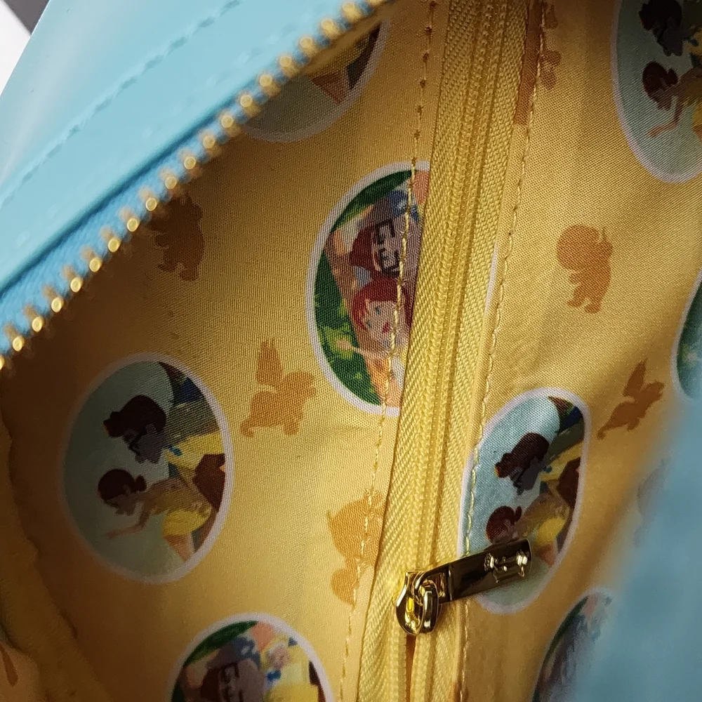 Disney Pixar UP Carl & Ellie in Love Clouds Loungefly Backpack & Wallet Set NEW